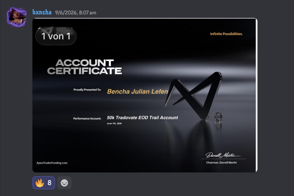 $50K Apex performance account