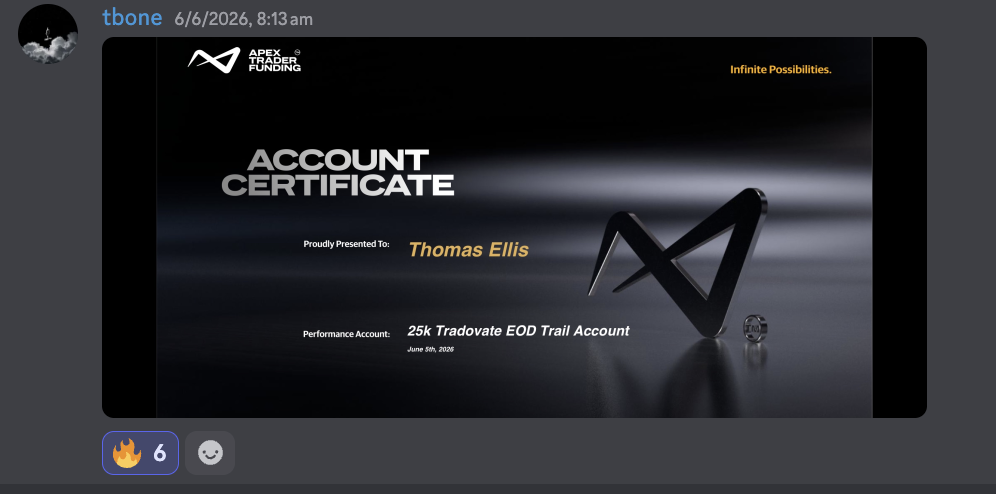 $25K Apex performance account