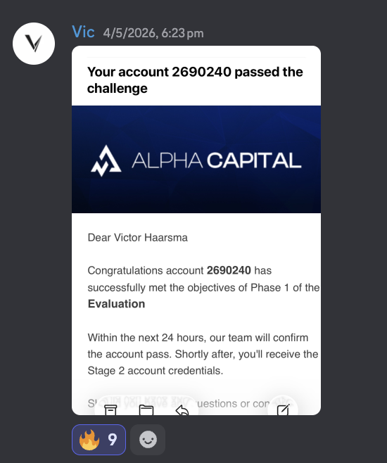 Alpha Capital phase one passed