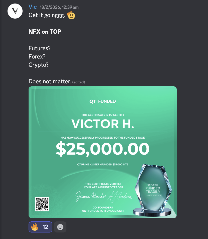 $25K QT Funded account