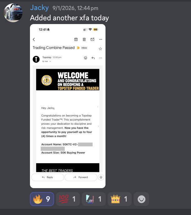 $50K Topstep account funded