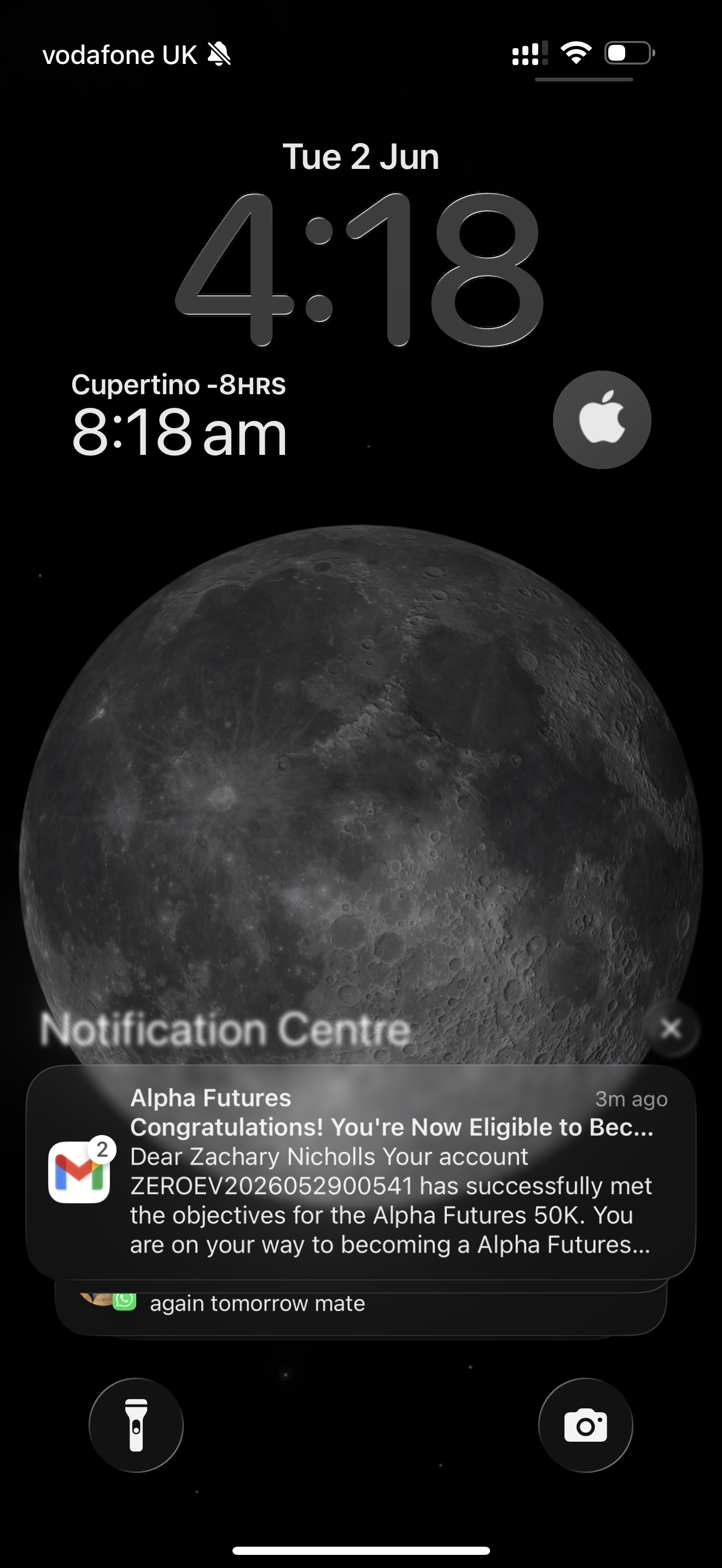 Alpha Futures $50K passed