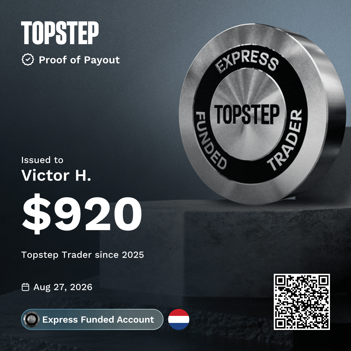 $920 payout