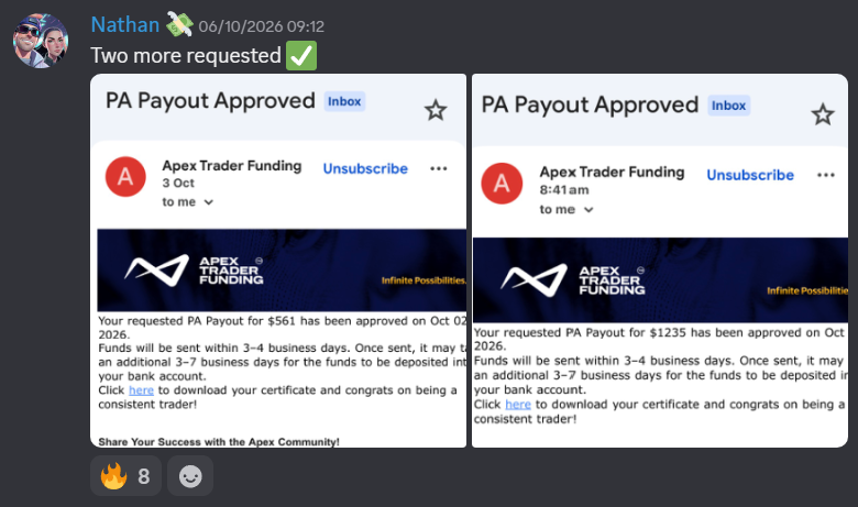 $561 and $1,235 payouts approved