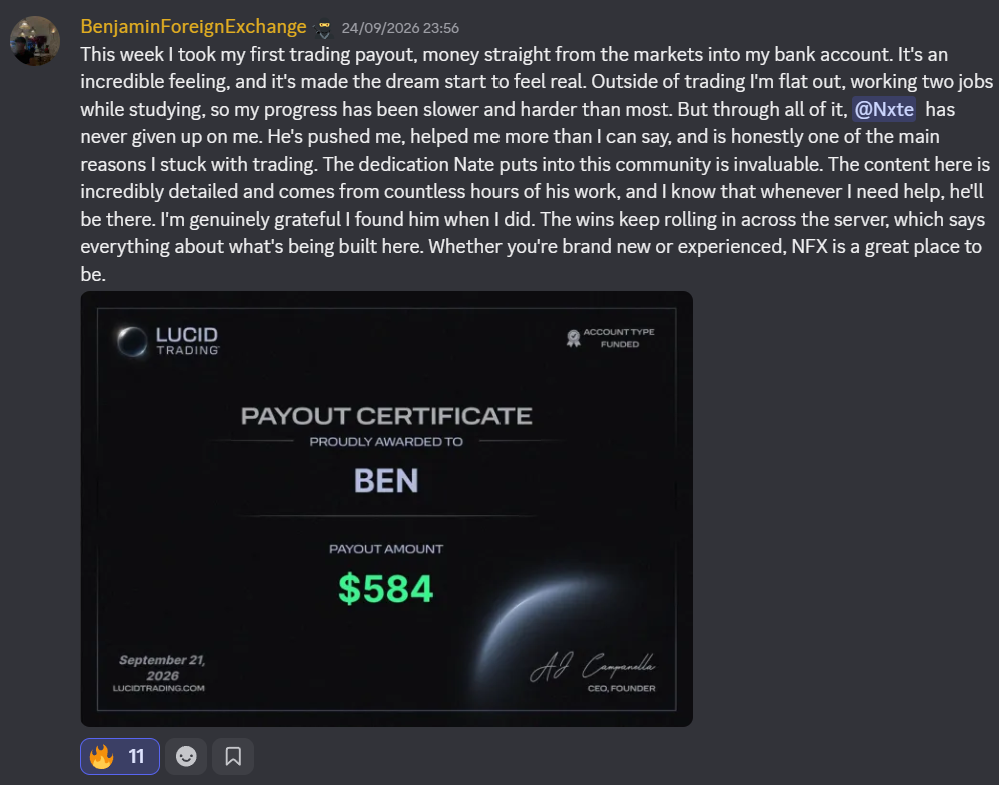 First payout trading 30min/day